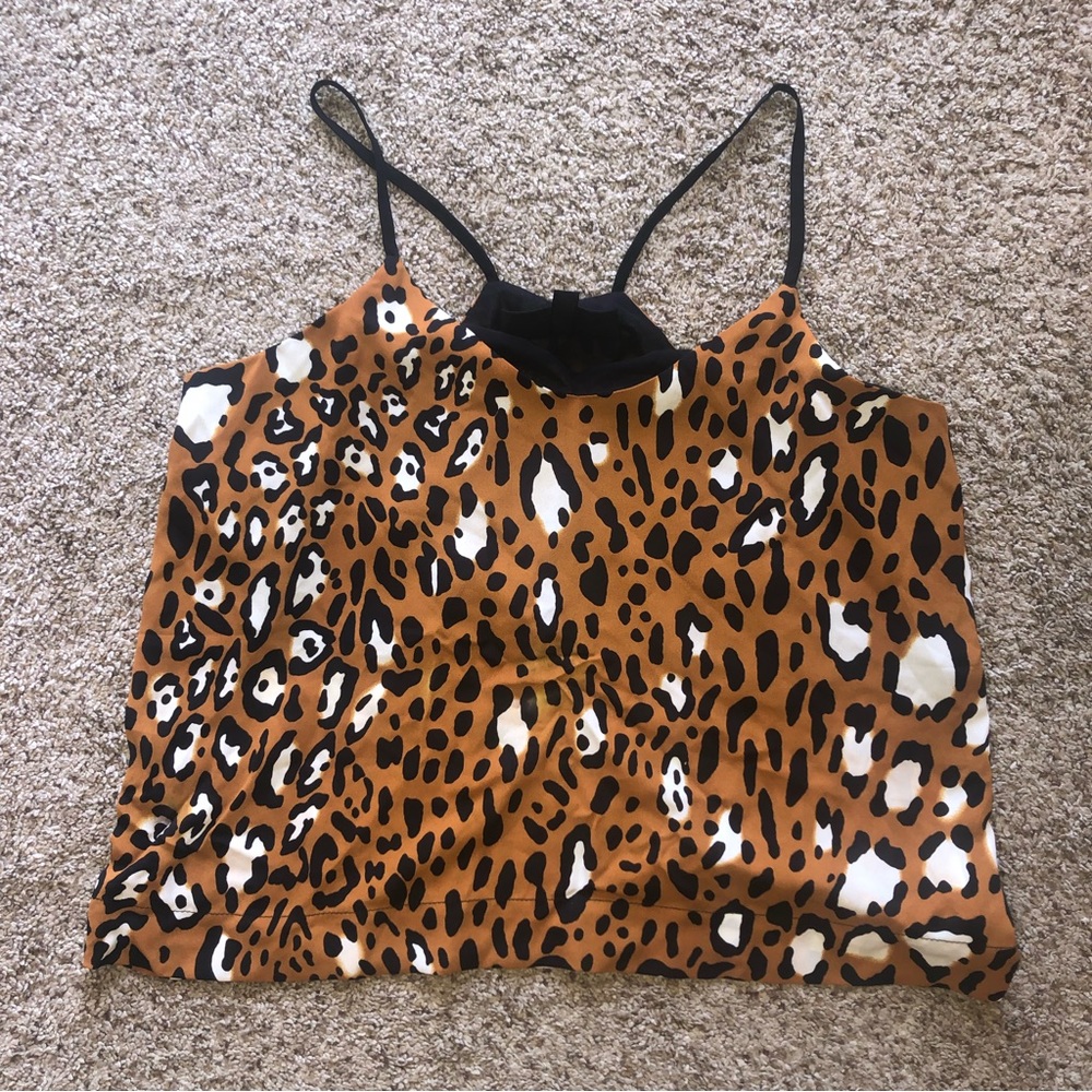 Topshop leopard print top